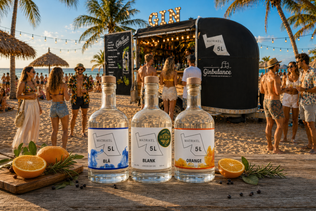 Ginbulancen rykker ud til dit beachparty